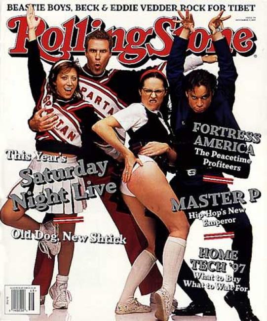 Rolling Stone magazine iconic cover of Saturday Night Live. 
